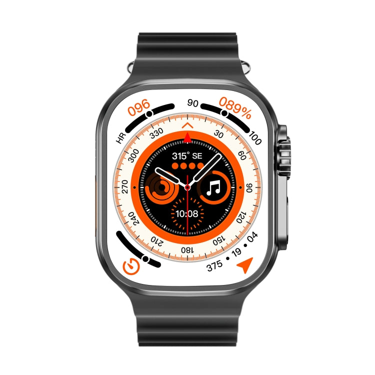 WS-E9 Ultra 2.2 inch IP67 Waterproof Metal Buckle Ocean Silicone Band Smart Watch, Support Heart Rate / NFC, Metal Buckle Ocean Silicone Band (Black), Metal Buckle Ocean Silicone Band (Orange), Metal Buckle Ocean Silicone Band (Blue)