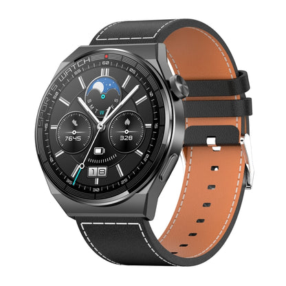 KT62 1.36 inch TFT Round Screen Smart Watch Supports Bluetooth Call/Blood Oxygen Monitoring, Silicone Strap, Leather Strap, Steel Strap