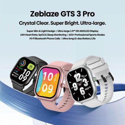 Zeblaze GTS 3 Pro IP68 1.97inch HD Fitness Smart Watch