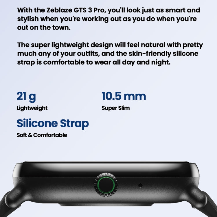 Zeblaze GTS 3 Pro IP68 1.97inch HD Fitness Smart Watch