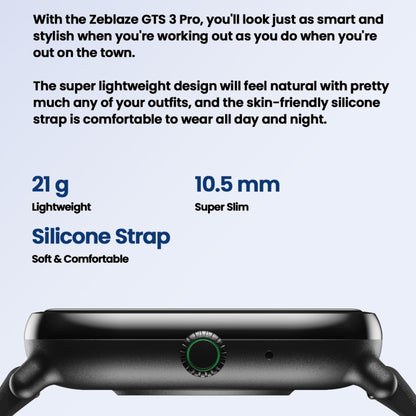 Zeblaze GTS 3 Pro IP68 1.97inch HD Fitness Smart Watch