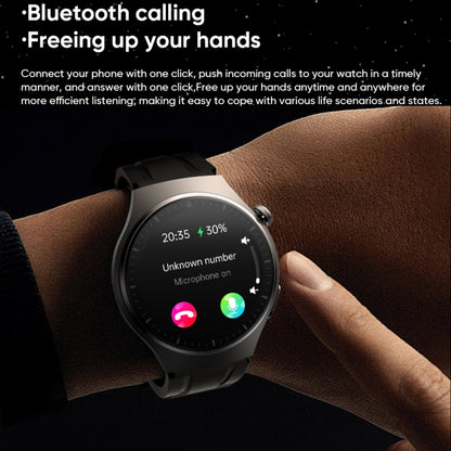 MT200 1.43 inch AMOLED IP67 Smart Call Watch, Support ECG/Body Temperature/Blood Glucose Monitoring