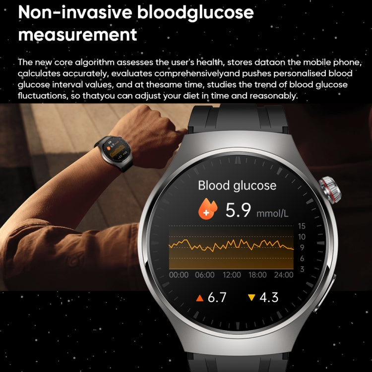 MT200 1.43 inch AMOLED IP67 Smart Call Watch, Support ECG/Body Temperature/Blood Glucose Monitoring