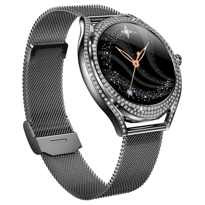 V66 1.28inch BT5.0 Smart Watch Support Heart Rate/ Sleep Detection, Steel Strap, Silicone Strap