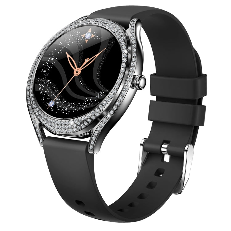 V66 1.28inch BT5.0 Smart Watch Support Heart Rate/ Sleep Detection, Steel Strap, Silicone Strap