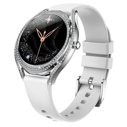 V66 1.28inch BT5.0 Smart Watch Support Heart Rate/ Sleep Detection, Steel Strap, Silicone Strap