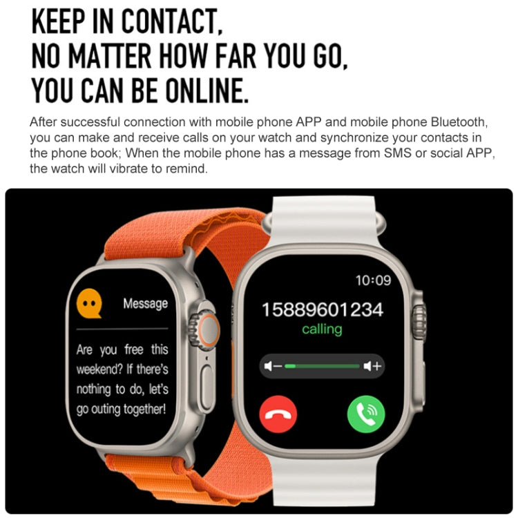 S800 Ultra Max Smart Bracelet, 1.5 inch Silicone Band Smart Watch, Bluetooth Call / Heart Rate / Blood Pressure / Blood Oxygen