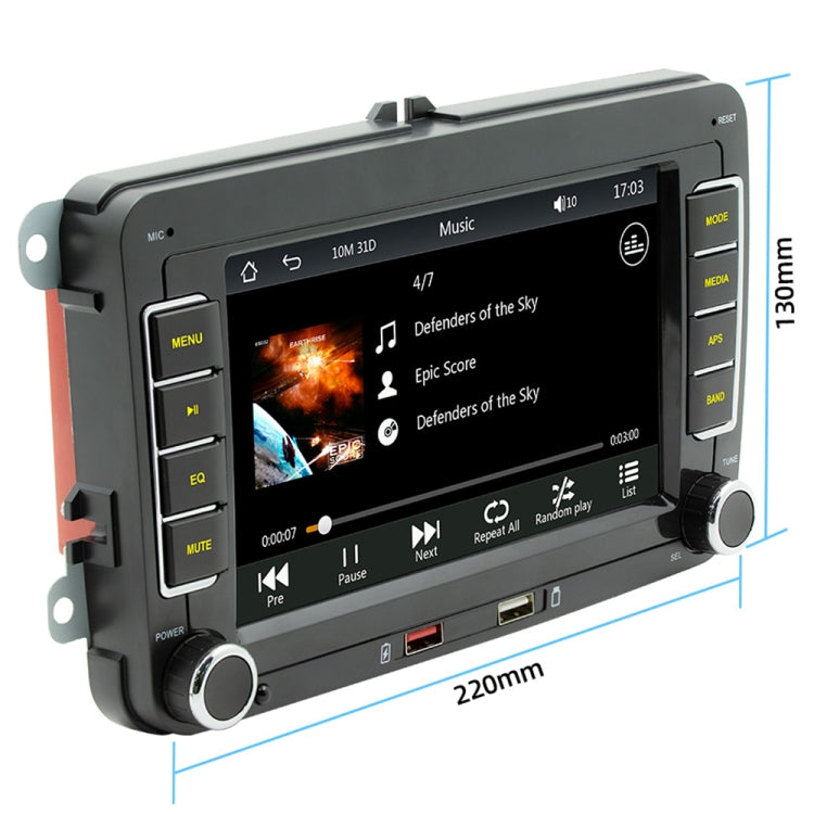 F9070 For Volkswagen 7 inch Portable Car MP5 Player Support CarPlay / Android Auto, F9070