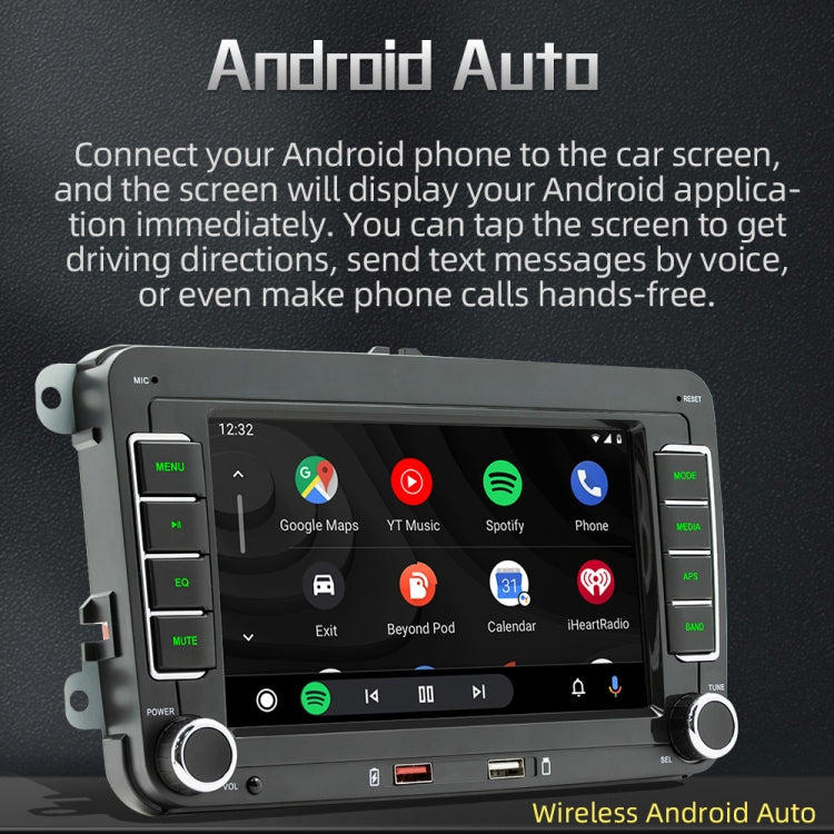 F9070 For Volkswagen 7 inch Portable Car MP5 Player Support CarPlay / Android Auto, F9070