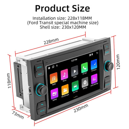 For Ford Transit 7 inch Android Navigation Machine Supports WiFi / GPS / RDS, 1GB+16GB, 2GB+32GB