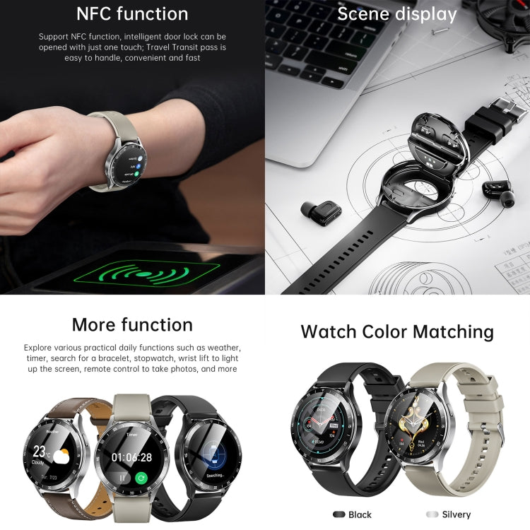 X10 Headphones Smart Watch 1.39 inch Waterproof Bracelet, Support Bluetooth Call / NFC / Heart Rate