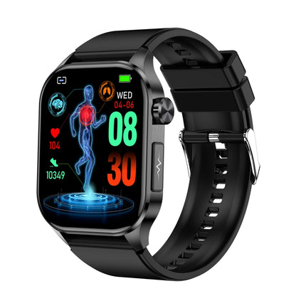 ET580 2.04 inch AMOLED Screen Sports Smart Watch Support Bluetooth Call /  ECG Function