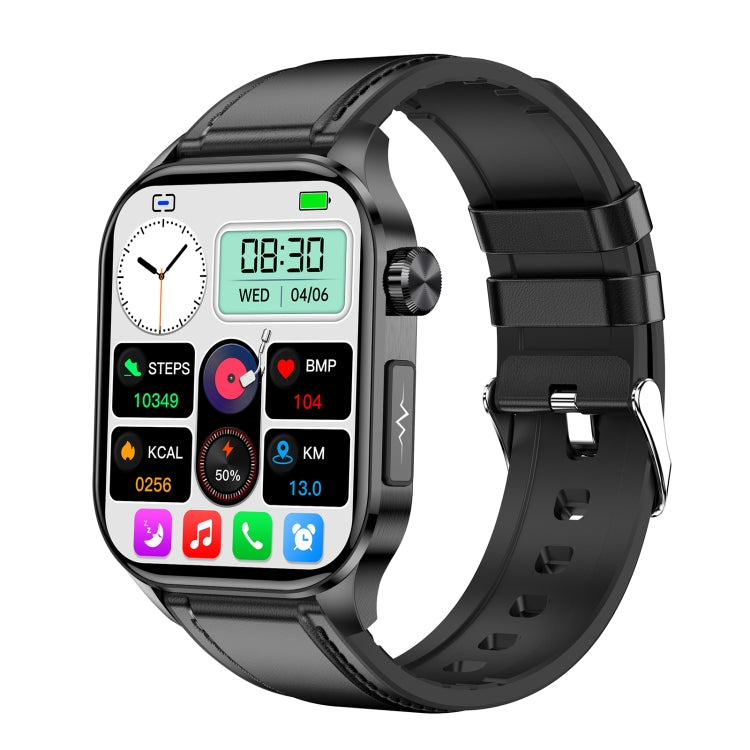 ET580 2.04 inch AMOLED Screen Sports Smart Watch Support Bluetooth Call /  ECG Function