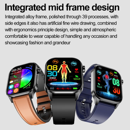 ET580 2.04 inch AMOLED Screen Sports Smart Watch Support Bluetooth Call /  ECG Function