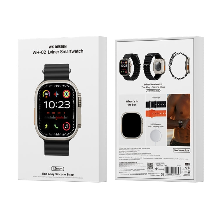 WK WH-02 Traveler 2.01 inch Smart Watch Supports Blood Oxygen Monitoring