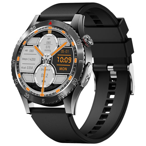 H9 1.43 inch Silicone Strap ECG Smart Watch Supports Bluetooth Calls/Smart Voice Assistant