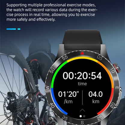 H9 1.43 inch Silicone Strap ECG Smart Watch Supports Bluetooth Calls/Smart Voice Assistant