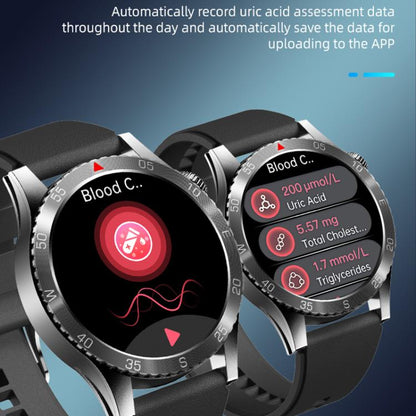 H9 1.43 inch Steel Strap ECG Smart Watch Supports Bluetooth Calls/Smart Voice Assistant