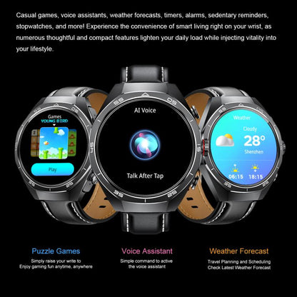 GT97 1.53 inch Round Screen 2 in 1 Bluetooth Earphone Silicone Strap Smart Watch Supports Bluetooth Calls