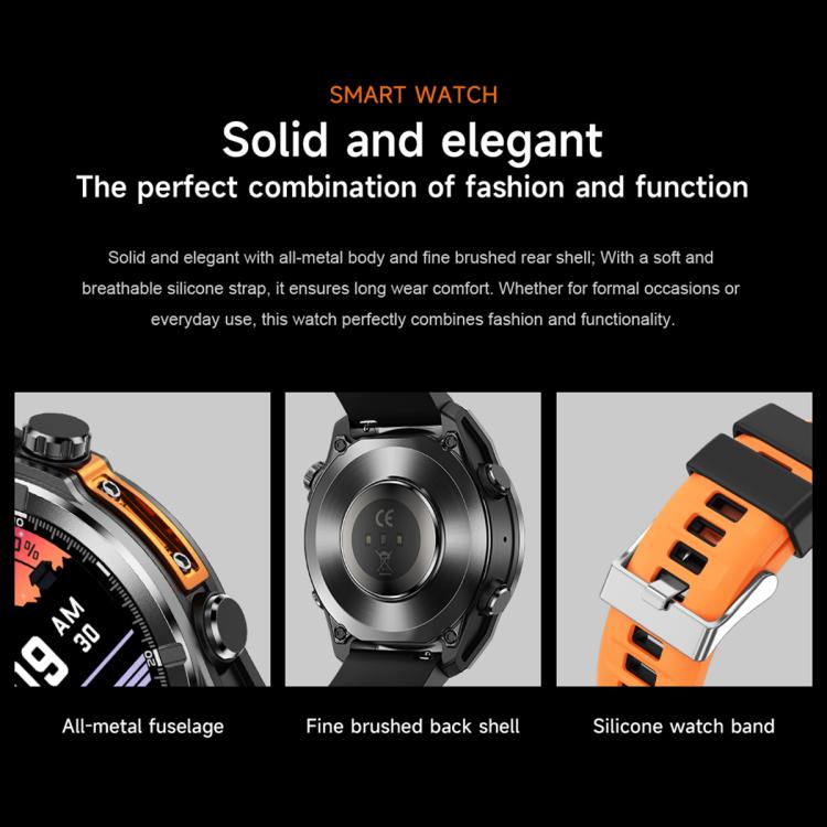 HD300 1.43 inch AMOLED Screen Silicone Strap Sports Smart Watch Supports Blood Oxygen Detection