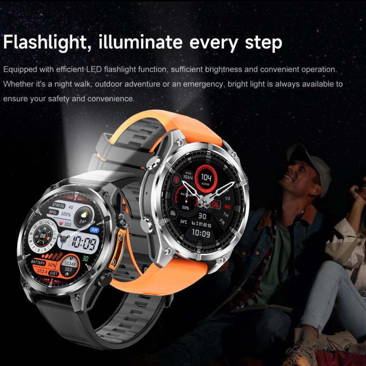 HD300 1.43 inch AMOLED Screen Silicone Strap Sports Smart Watch Supports Blood Oxygen Detection