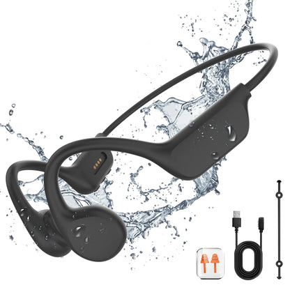 RXVNPXI Swimming Headphones IP68 Waterproof Underwater Headphones for Swimming Conduction Swimming Headphones Open Headphones MP3 Player & Bluetooth for Swimming Running and Daily Use (Classic)