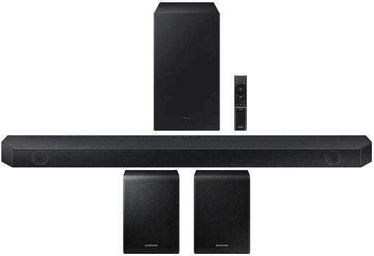 Samsung HW-Q60C 3.1ch Soundbar and Subwoofer with Dolby Atmos and Samsung SWA-9200S 2.0Ch Wireless Rear Surround Sound Speakers (2023)