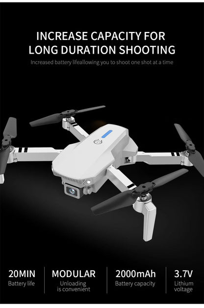 2025 E88 Professional Wide Angle RC Dron HD 4K Camera Mode Foldable Helicopter Aircraft Quadcopter Drone Kid Gift Toys