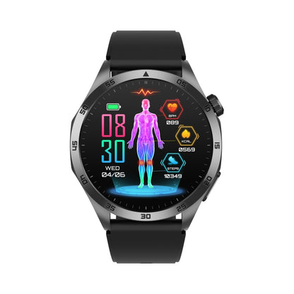 ET485 1.43 inch Color Screen Smart Watch Silicone Strap, Support Bluetooth Call / Micro-physical Examination