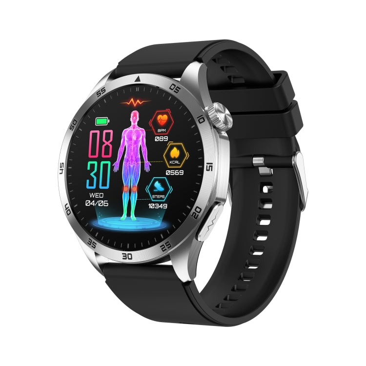 ET485 1.43 inch Color Screen Smart Watch Silicone Strap, Support Bluetooth Call / Micro-physical Examination