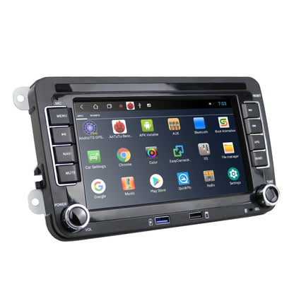 For Volkswagen Q3300KT 7-inch 1+16G Car Multimedia Player Navigation Bluetooth Reversing Integrated Machine Android 10.0, 1+16G 4Lights Camera, 1+16G 8Lights Camera, 1+16G 12Lights Camera