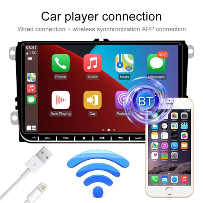 A3041 For Volkswagen 2+64G 9-inch Central Control Large Screen With Carplay Car Android10.0 Navigator Player, Style:Standard, Standard, Standard+4Lights Camera, Standard+8Lights Camera, Standard+12Lights Camera, Standard+AHD Camera