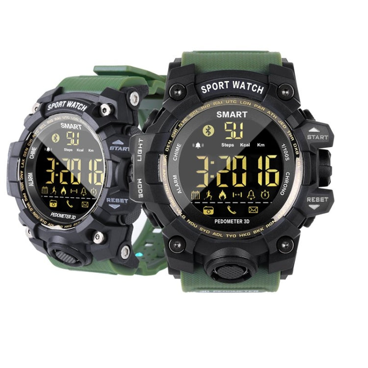 Waterproof Sports Smart Watch EX16S Camouflage Outdoor Bluetooth Remote Pedemeter Long Standby, Camouflage Green, Camouflage Yellow, Green, Black