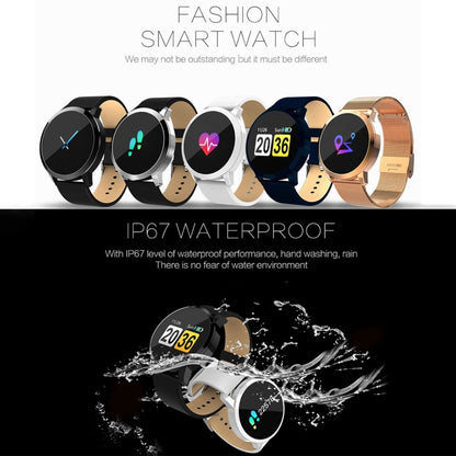 Q8 OLED Color Screen Fashion Smart Watch  IP67 Waterproof, Support Heart Rate Monitor / Blood Pressure Oxygen / Fitness Tracker