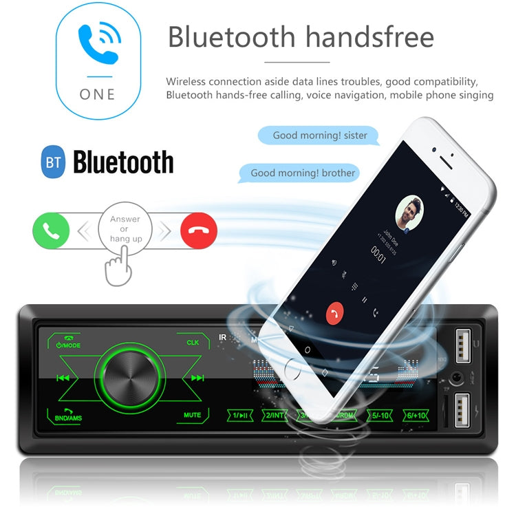 A2818 Car Bluetooth Speakerphone Car MP3 Player Function Touch Double U Disk Colorful Lights Radio, Specification:, Standard, Standard+8G Memory Card, Standard+16G Memory Card, Standard+32G Memory Card