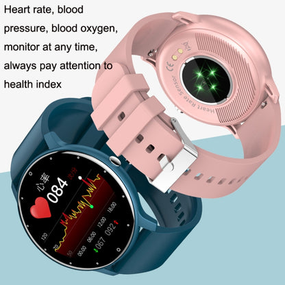 ZL02 Smart Heart Rate Blood Pressure Oxygen Monitoring Sports Pedometer Wireless Bluetooth Watch, Blue, Black, Pink, Gold