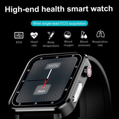 LOANIY E86 1.7 Inch Heart Rate Monitoring Smart Bluetooth Watch, Blue, Black, Red, Black Leather, Brown Leather, Black Steel