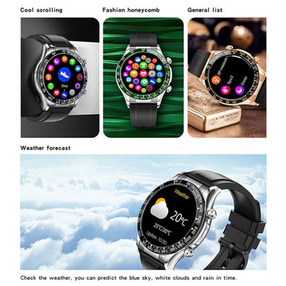 LOANIY E18 Pro Smart Bluetooth Calling Watch with NFC Function, Black Silicone, Green Silicone, Gold Silicone, Black Leather, Green Leather, Gold Leather, Black Silver Steel, Green Silver Steel, Gold Steel