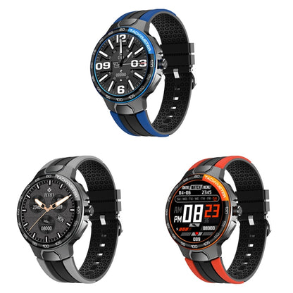 Wearkey E15 1.28 Inch Smart Heart Rate Monitoring Touch Screen Watch, Blue, Silver Gray, Orange