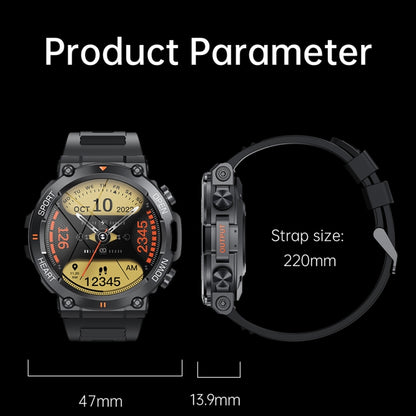 K56Pro 1.39 Inch Heart Rate/Blood Pressure/Blood Oxygen Monitoring Smart Calling Watch