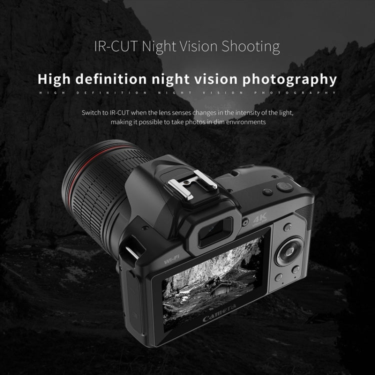 Dual-camera Night Vision 64 Million Pixel High-definition WIFI Digital Camera, Standard Without Memory Card, Standard+Fill Light, Standard+Macroscopic Mirror, Standard+Microphone, Standard+Handheld Bracket, Standard+Light+Lens+Mic+Bracket