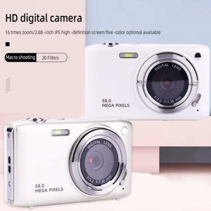 2.88 Inch IPS Screen HD Digital Camera 16X Zoom Portable CCD Camera, Champagne Gold, White, Black, Green, Rose Pink