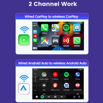 Wired to Wireless Carplay Box Android Auto for Car Interconnection