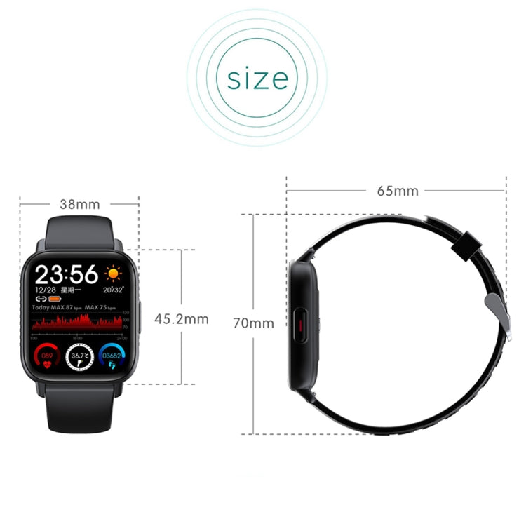 QS16Pro 1.83 inch Heart Rate / Blood Pressure Monitoring Waterproof Sports Smart Watch