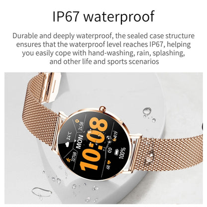 T8 1.3-inch Heart Rate/Blood Pressure/Blood Oxygen Monitoring Bluetooth Smart Watch, Gold, Silver, Orange, Silver Gray