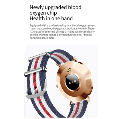 T8 1.3-inch Heart Rate/Blood Pressure/Blood Oxygen Monitoring Bluetooth Smart Watch, Gold, Silver, Orange, Silver Gray