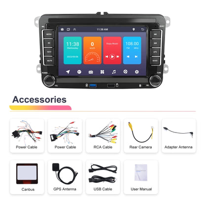 For Volkswagen/Skoda 1+32G Player Large Screen Carplay Android Navigation Reversing Camera Integrated Machine, 1+32G