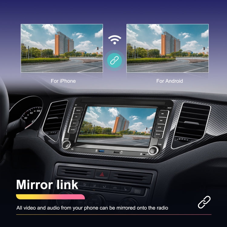 For Volkswagen/Skoda 1+32G Player Large Screen Carplay Android Navigation Reversing Camera Integrated Machine, 1+32G