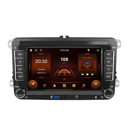 For Volkswagen/Skoda 2+64G Player Large Screen Carplay Android Navigation Reversing Camera Integrated Machine, 2+64G