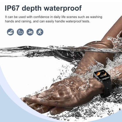 T12Pro 1.85-inch IP67 Waterproof Sports Health Monitoring Bluetooth Call Smart Watch